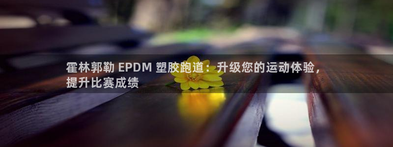 谈球吧平台正规吗：霍林郭勒 EPDM 塑胶跑道：升级